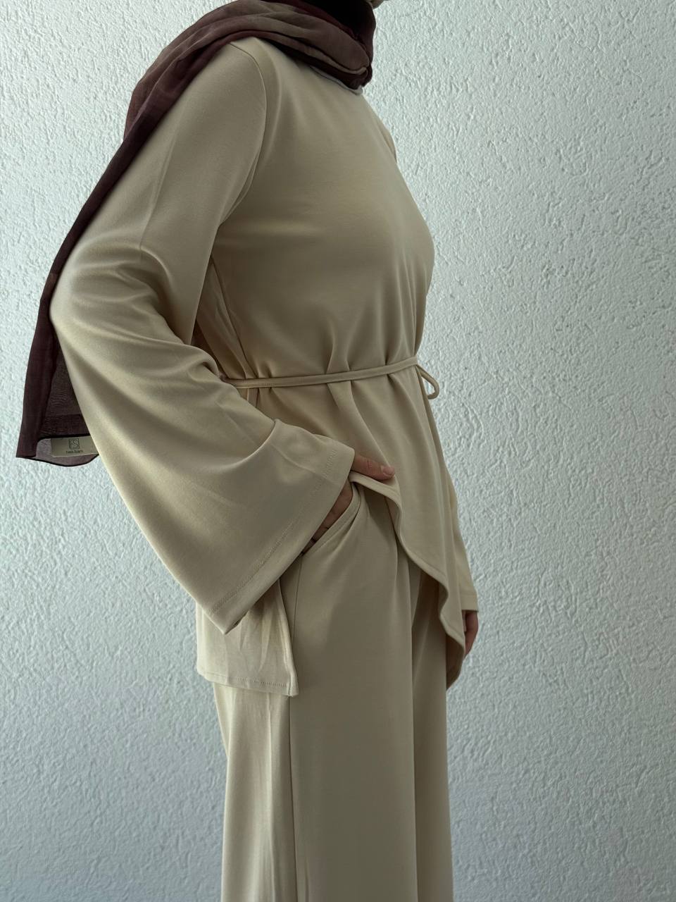 Asimetrik Kesim Oysho Modal Takım 601 - Bej