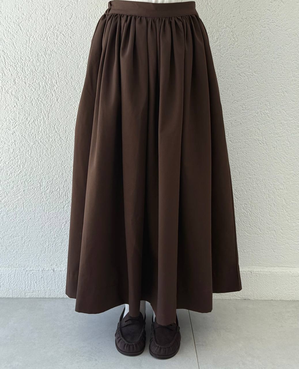 Gabardin Balon Etek 300 - Kahve