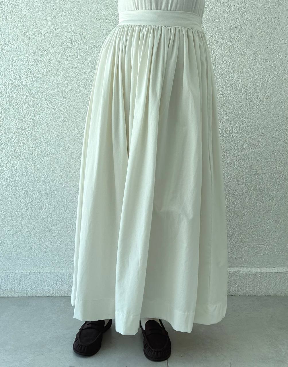 Gabardin Balon Etek 300 - Beyaz