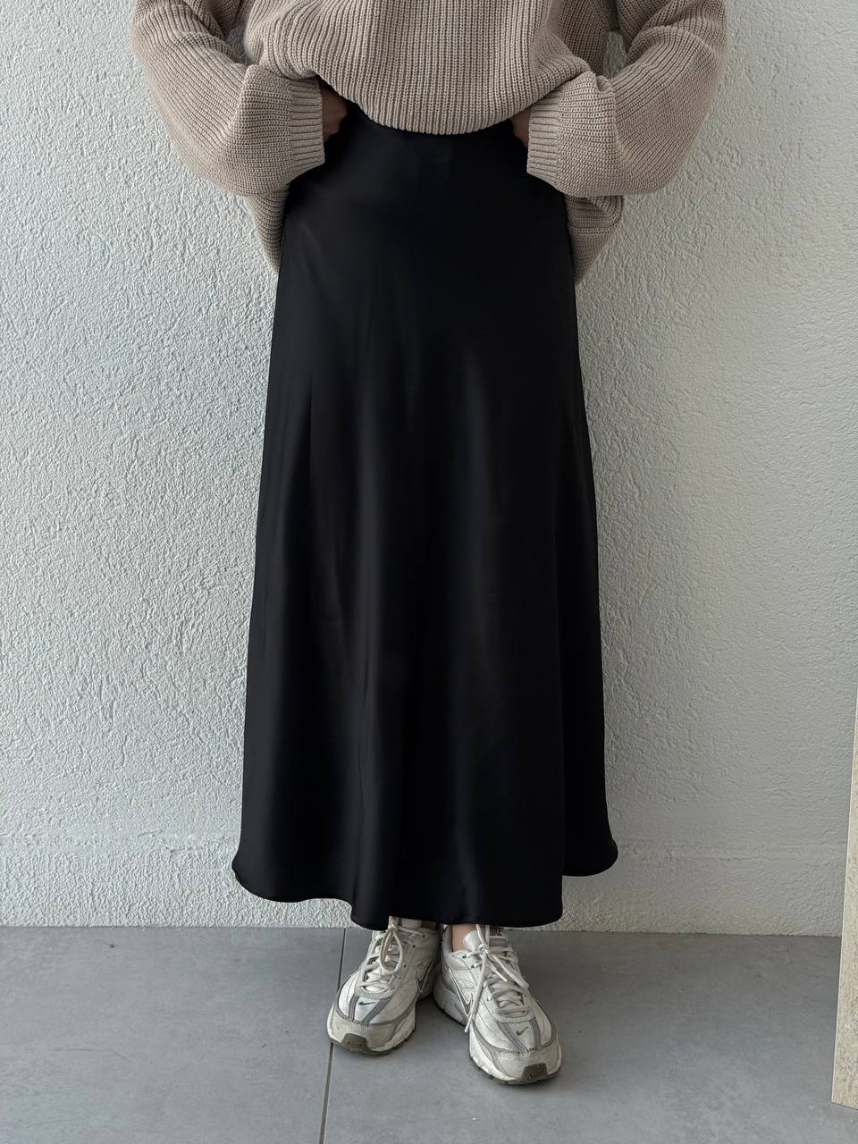 Saten Etek KRN - Siyah