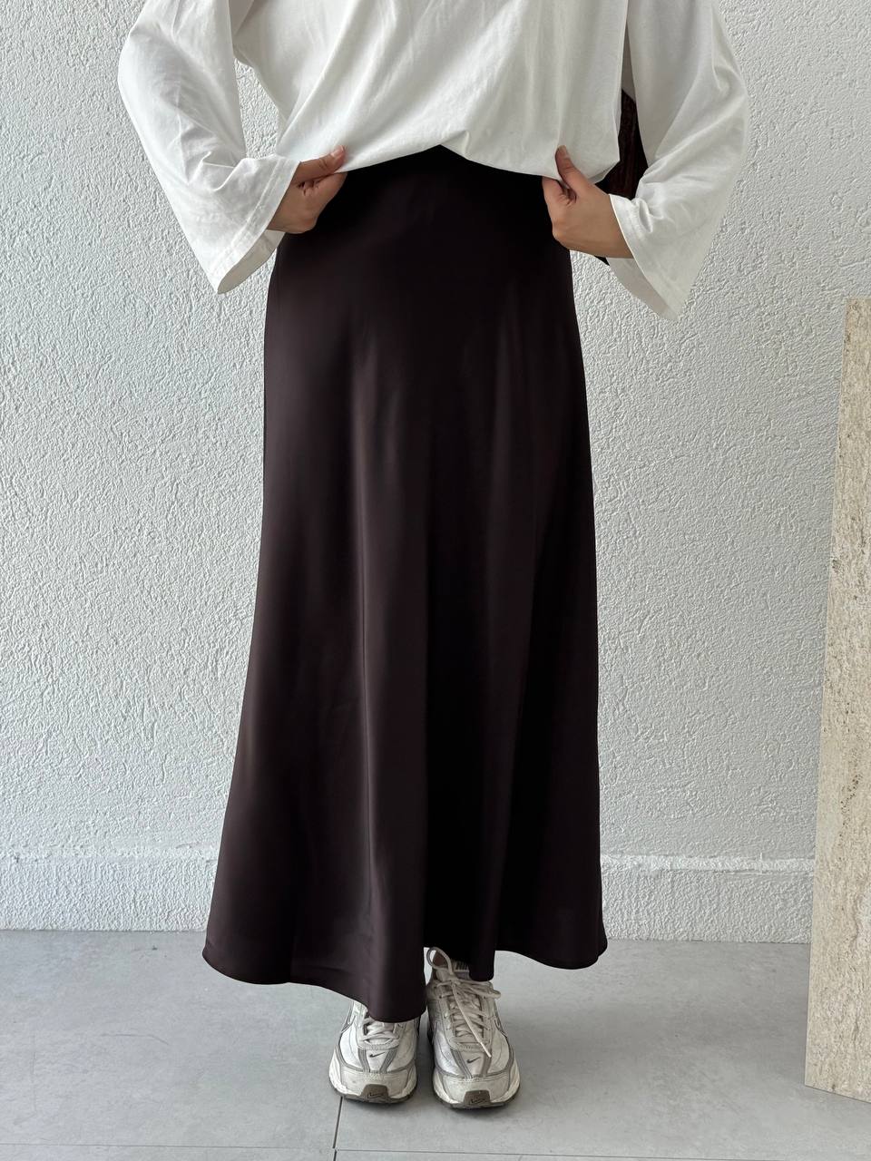 Saten Etek KRN - Kahve