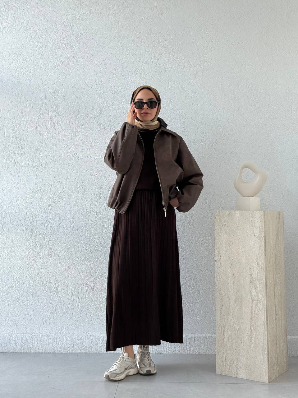 Deri Bomber Ceket 0037 - Kahve