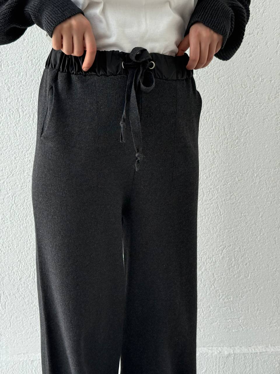 Cep Ve Bel Paraşüt Detay Triko Takım T50 - Antrasit