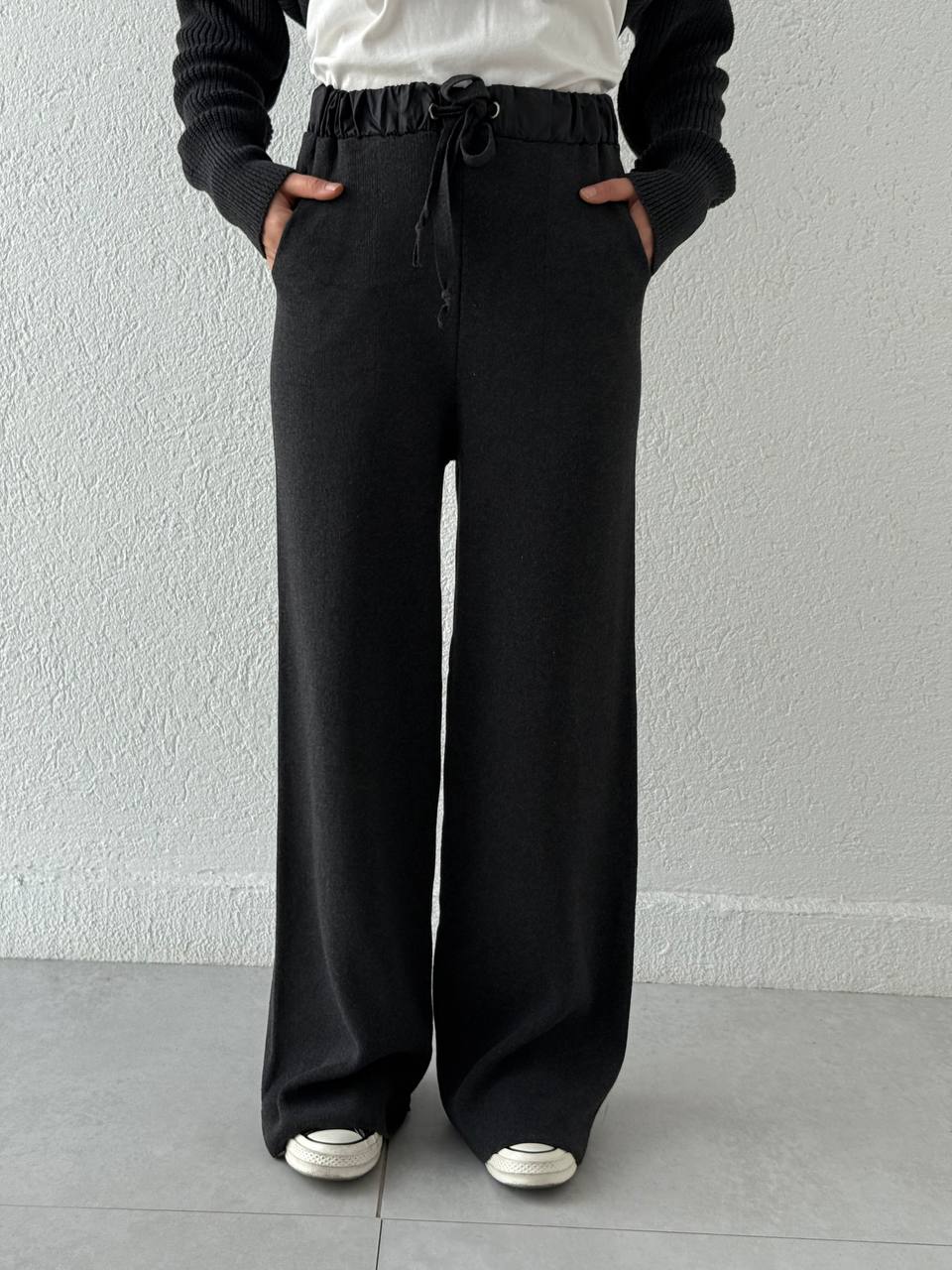 Cep Ve Bel Paraşüt Detay Triko Takım T50 - Antrasit