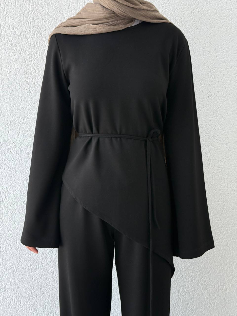 Asimetrik Kesim Oysho Modal Takım 601 - Siyah