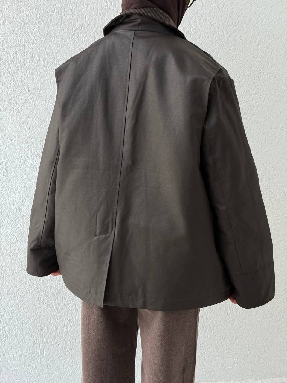 Kadife Yaka İçi Kapitone Dolgulu Mont 255132 - Kahve