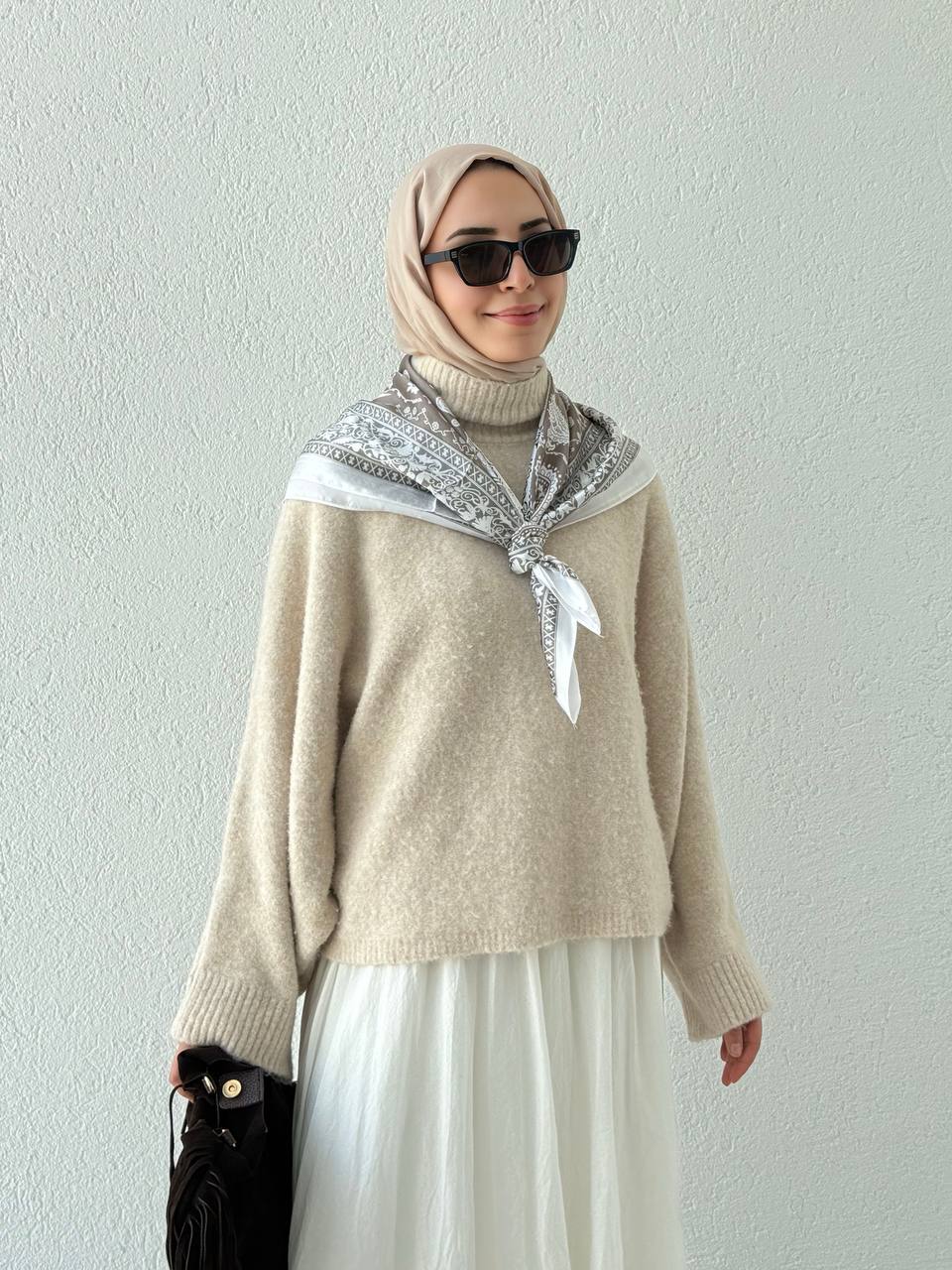 Yarasa Kol Triko Kazak 10817 - Bej