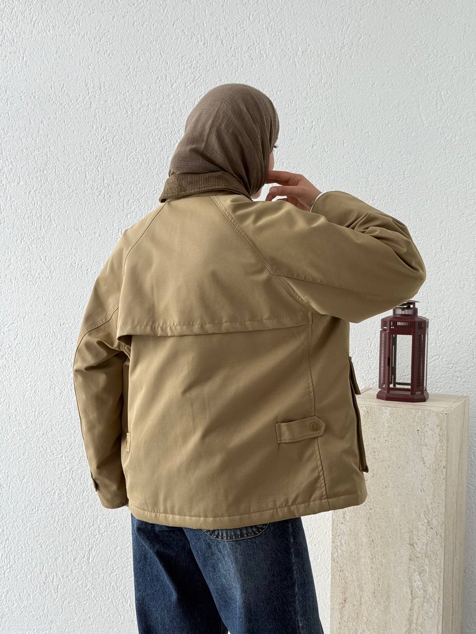 Cepli İçi Kapitone Mont 240213 - Yeşil