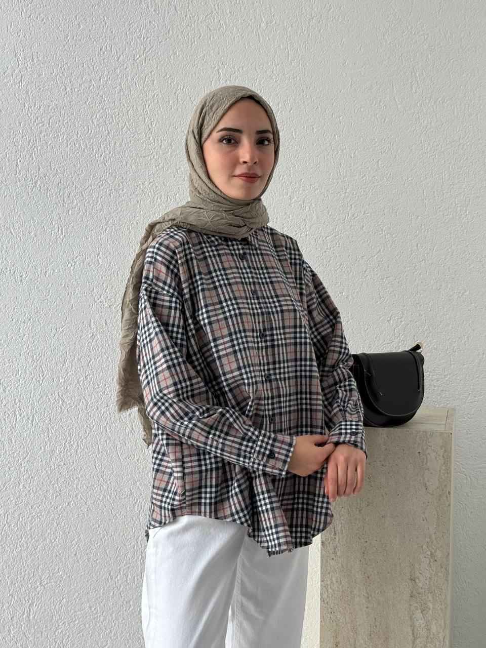 Çizgili Ekose Gömlek 6648
