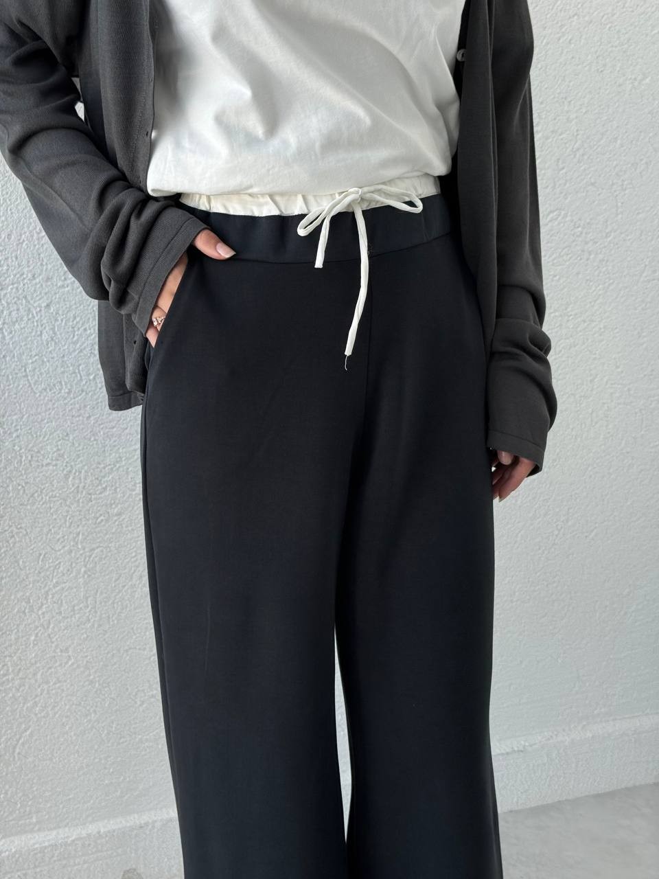 Oysho Kumaş Bel Saten Detaylı Pantolon hvn