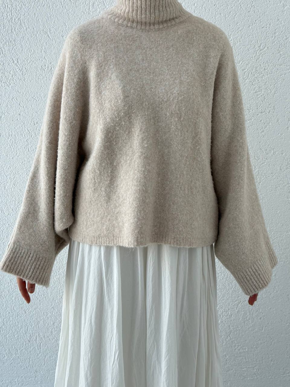 Yarasa Kol Triko Kazak 10817 - Bej