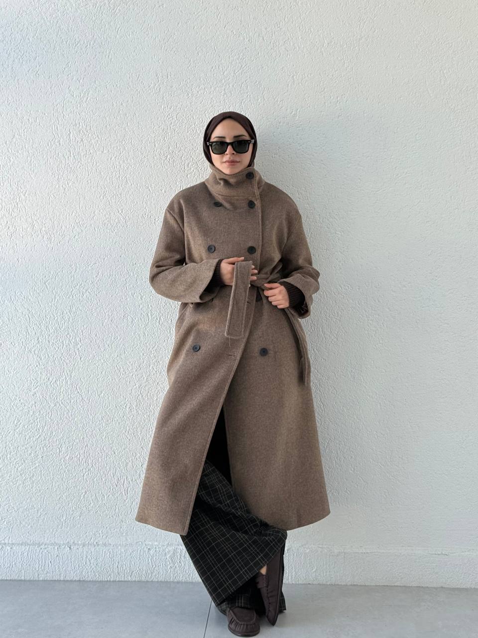 Dik Yaka Oversize Kaban  410051