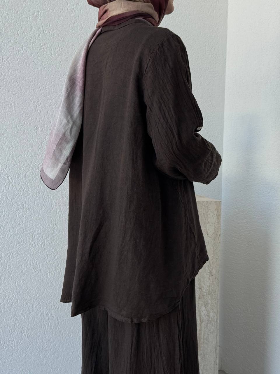 Keten Oversize Takım FLR