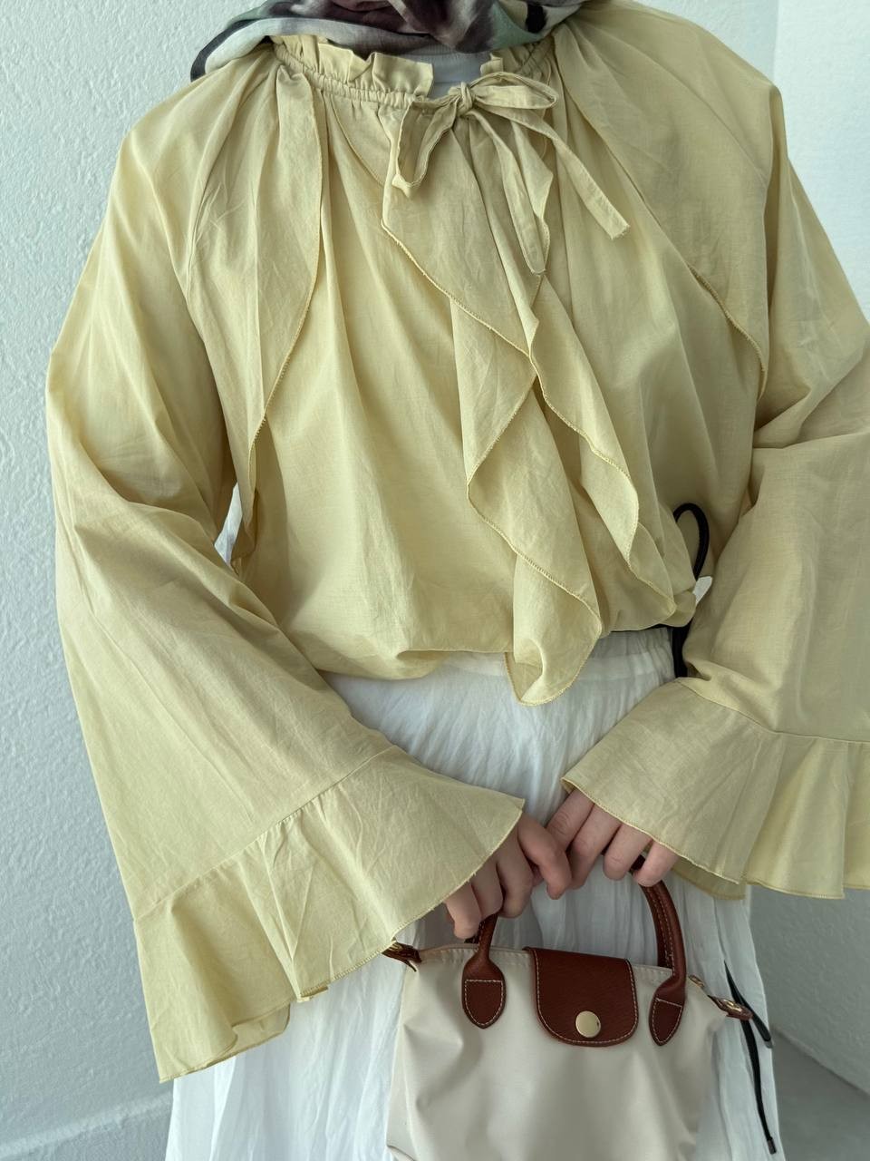 Zara Model Vual Fırfırlı Gömlek 2036