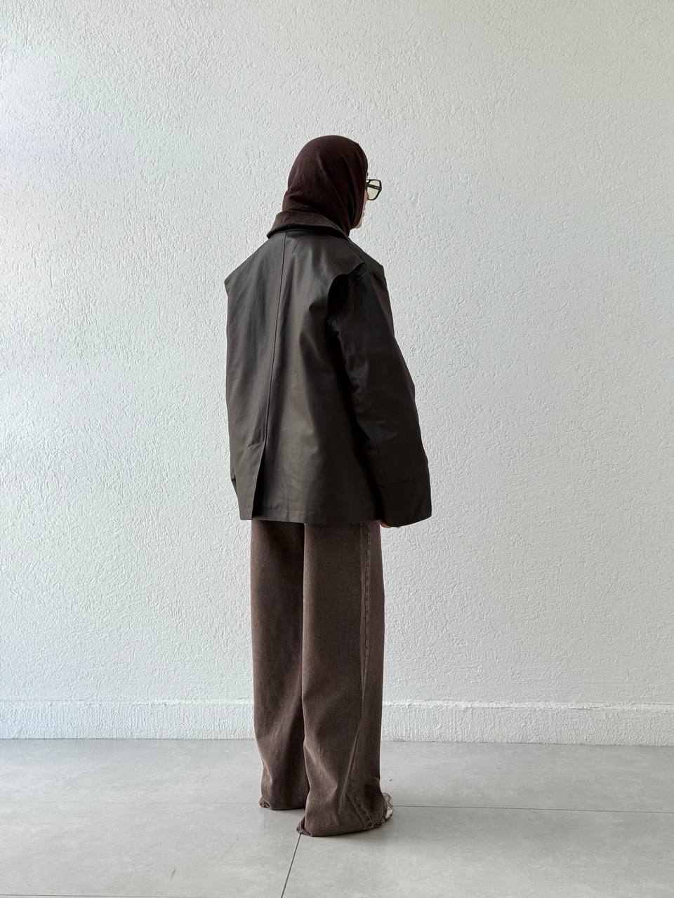 Kadife Yaka İçi Kapitone Dolgulu Mont 255132 - Kahve