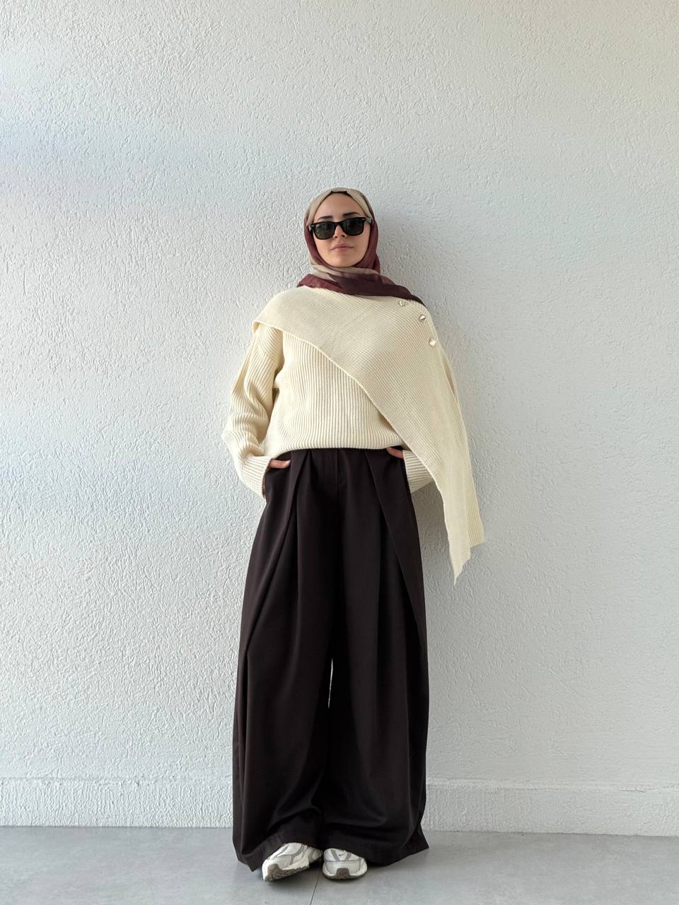 Oysho Model Etek Pantolon Formunda Pantolon 251726 - Acı Kahve