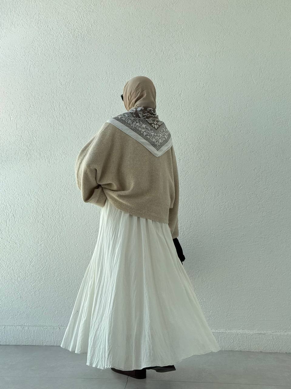 Yarasa Kol Triko Kazak 10817 - Bej