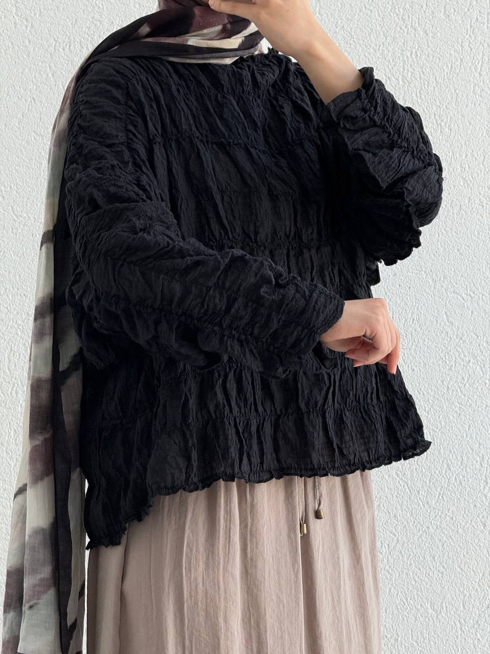 Massimo Model Balon Gömlek  - Siyah
