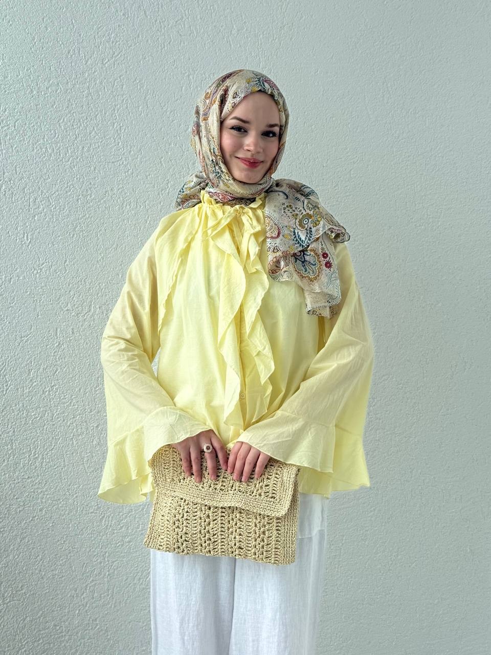 Zara Model Vual Fırfırlı Gömlek 2036