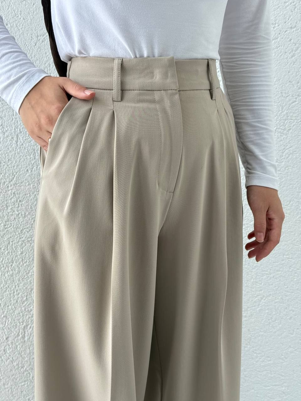 DLVN Bel Ayarlamalı Kumaş Pantolon 71606