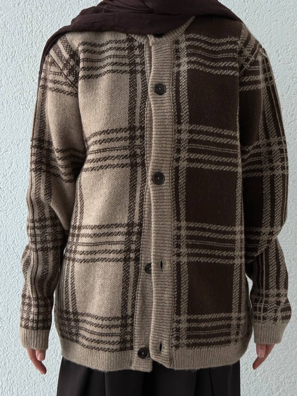 Premium Ekose Desen Hırka 0067