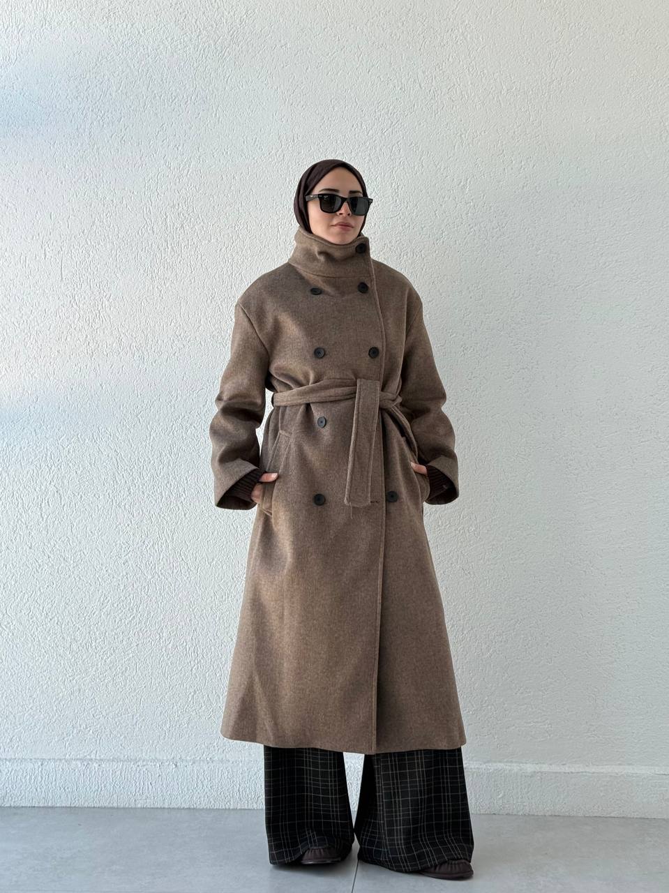 Dik Yaka Oversize Kaban  410051