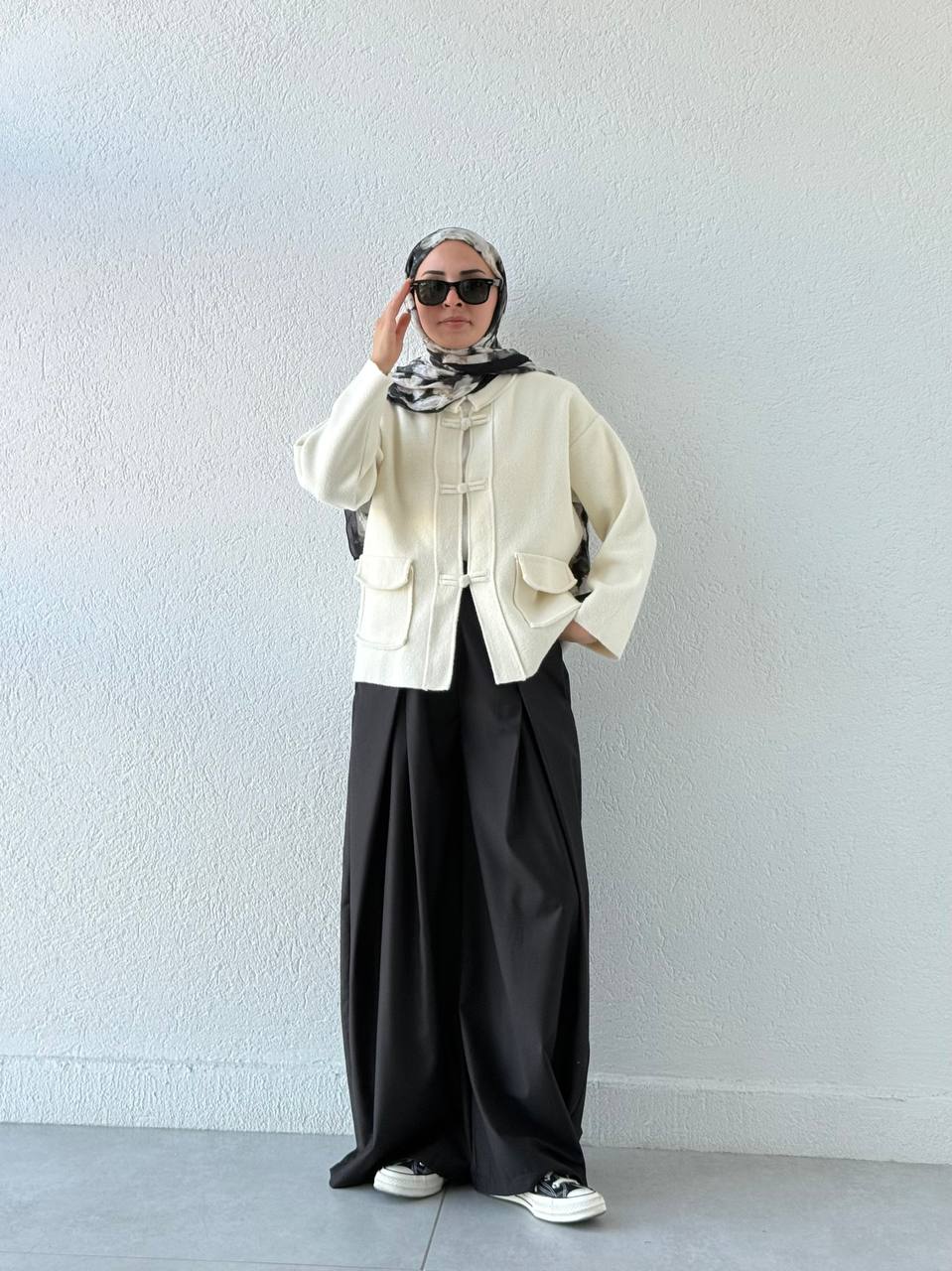 Zr Model Ceket Formunda Biritli Hırka 250607