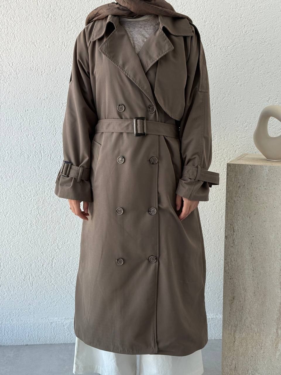 ZR Model Oversize Bel Kemerli Trençkot BKN