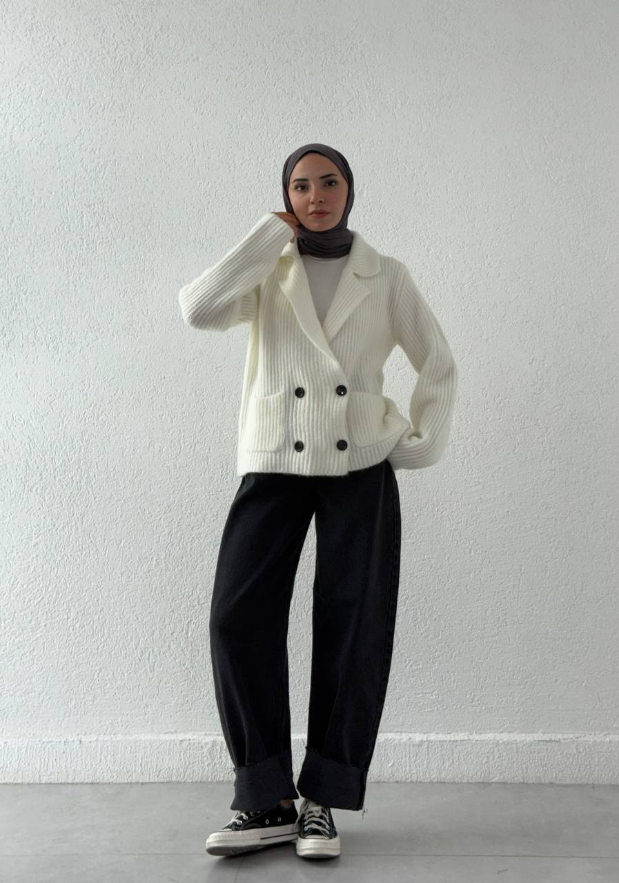 Dört Düğmeli Massimo Model Ceket- Hırka