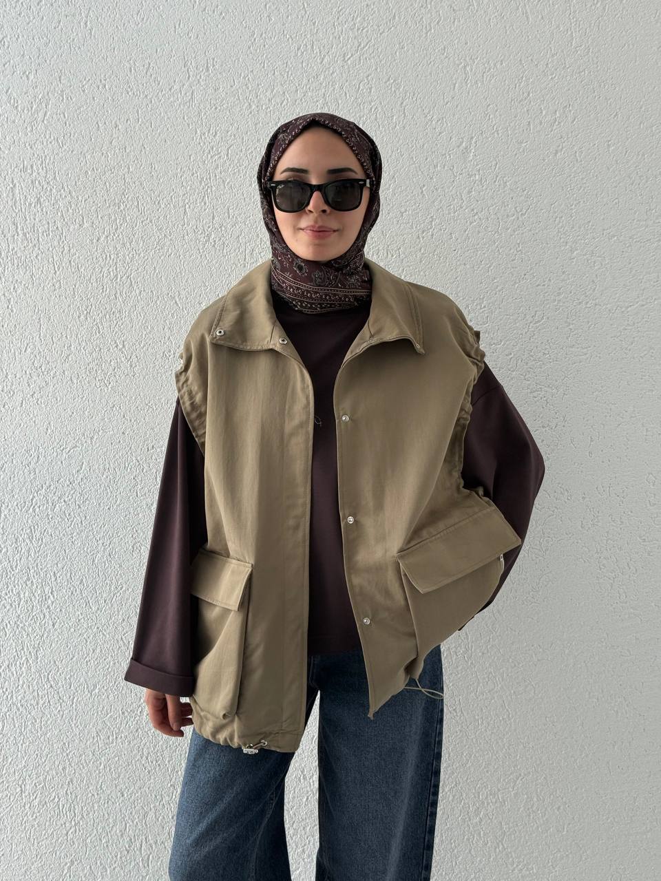 Zara Model Kol Lastik Detaylı Yelek
