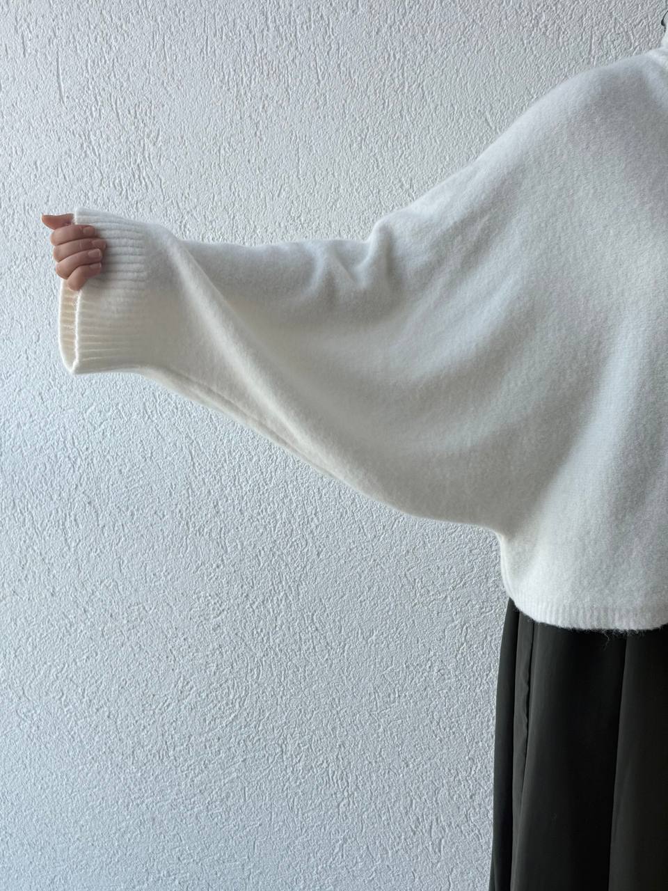 Yarasa Kol Triko Kazak 10817 - Ekru