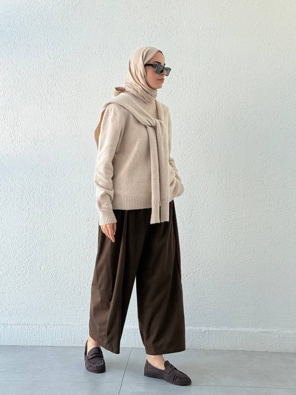 ZR Model Şalvar Kadife Pantolon NM