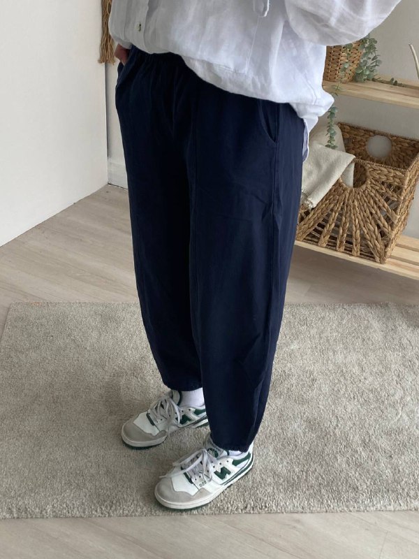 İnce Gabardin Şalvar Pantolon 4003 - Lacivert