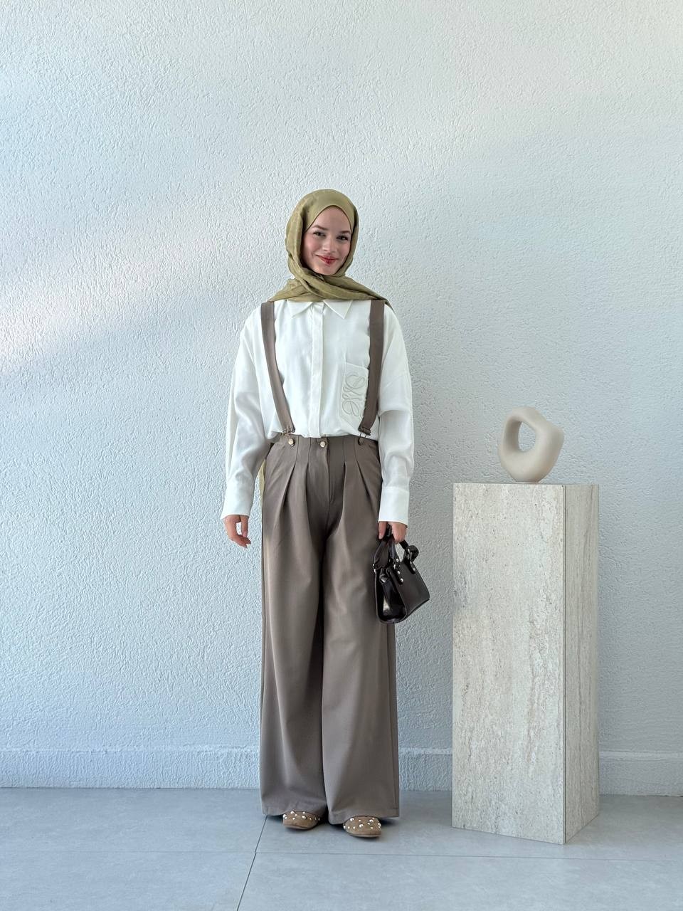 Nakışlı Tencel Gömlek 0009 BYKN