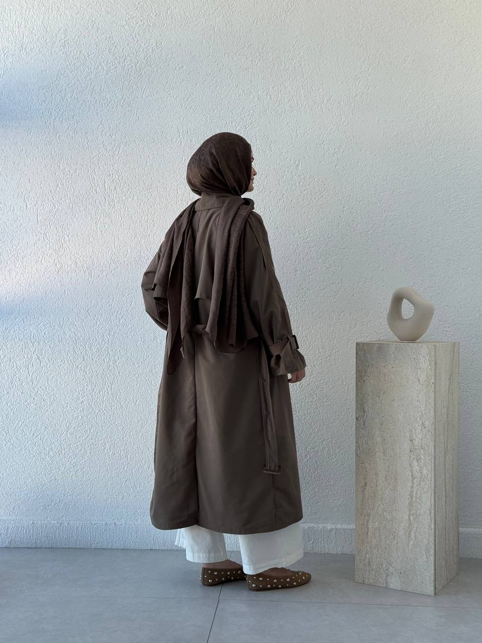 ZR Model Oversize Bel Kemerli Trençkot BKN