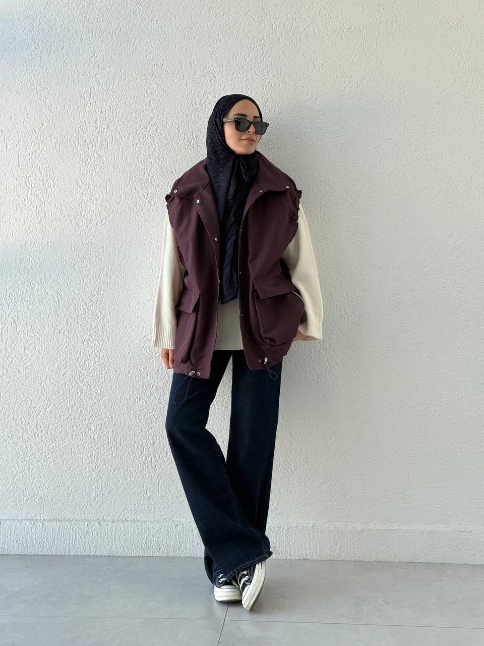 Zara Model Kol Lastik Detaylı Yelek