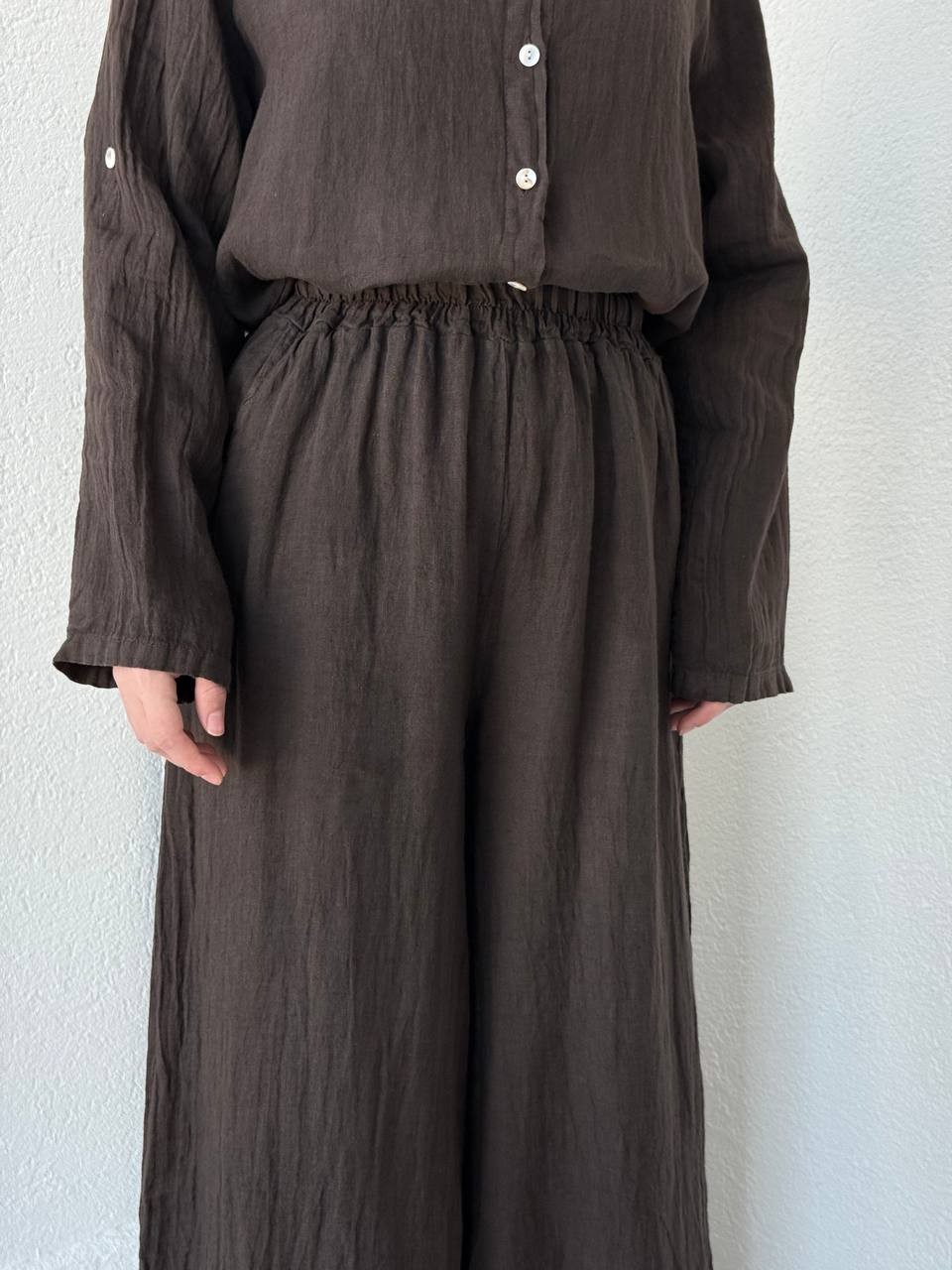 Keten Oversize Takım FLR