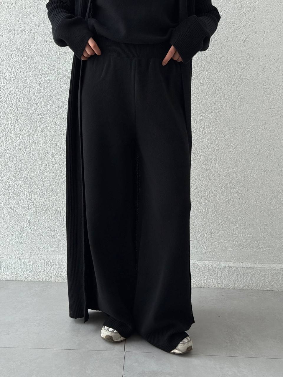 Üçlü Triko Takım T53 - Siyah