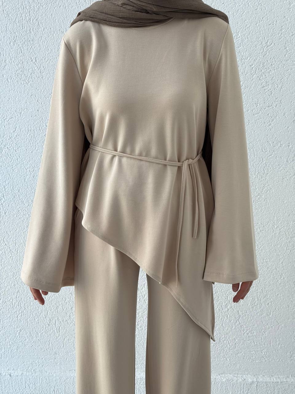 Asimetrik Kesim Oysho Modal Takım 601 - Bej