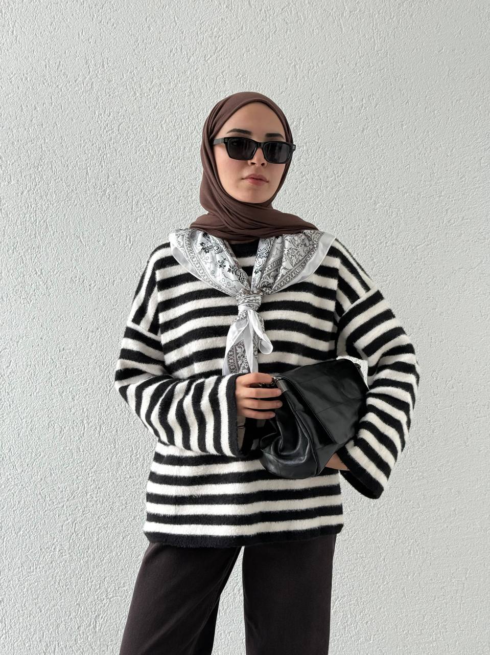 Çizgili Yumoş Kazak 241252