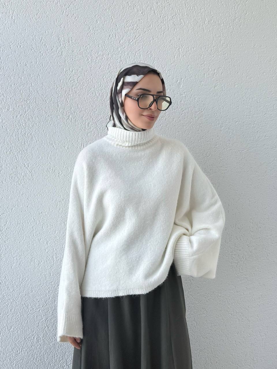 Yarasa Kol Triko Kazak 10817 - Ekru