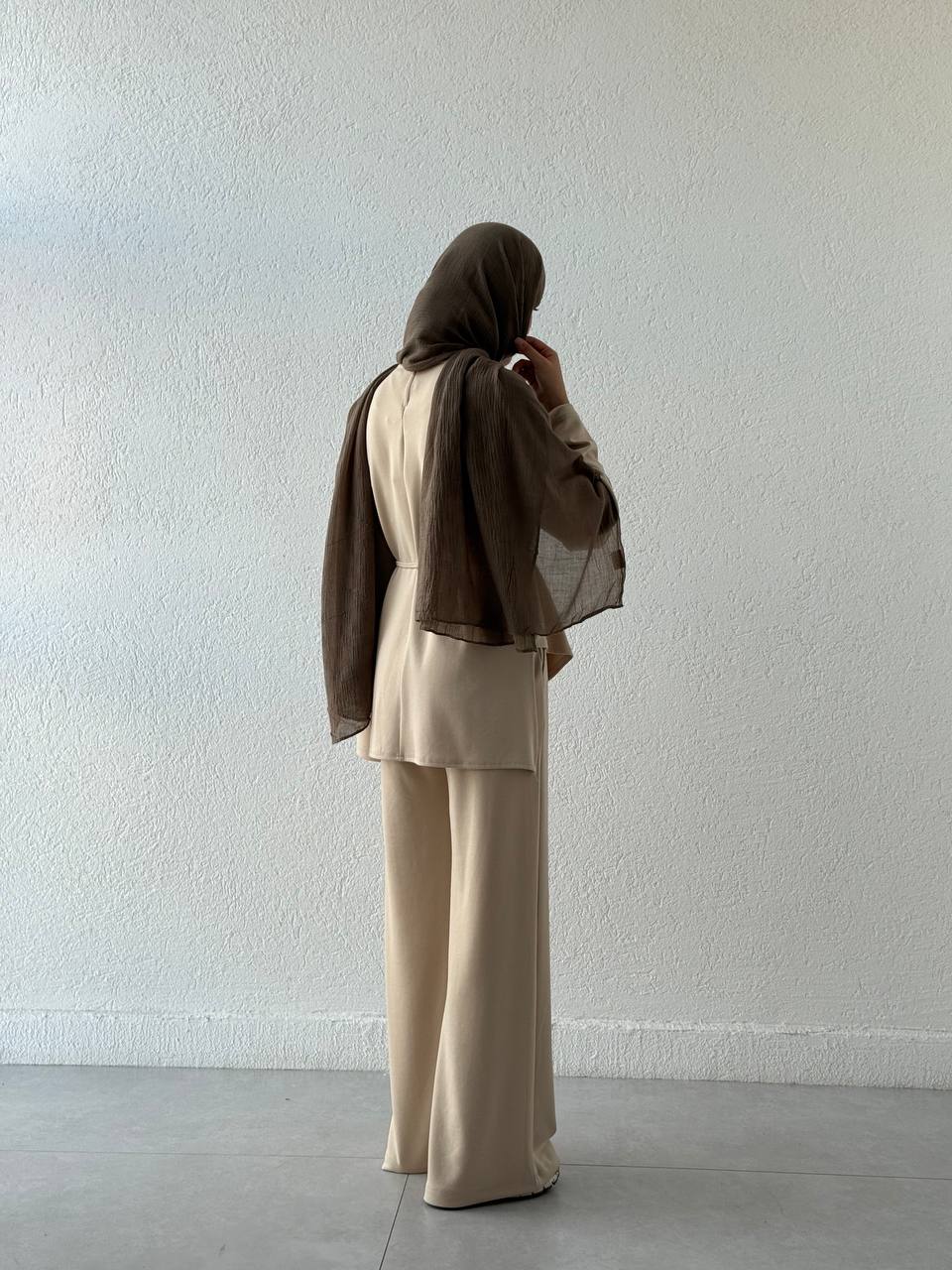 Asimetrik Kesim Oysho Modal Takım 601 - Bej