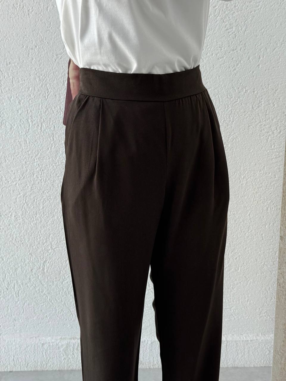 Tencel Ceketli Takım CNS  - Kahve