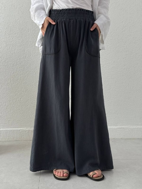 Gabardin Etek Pantolon - Antrasit