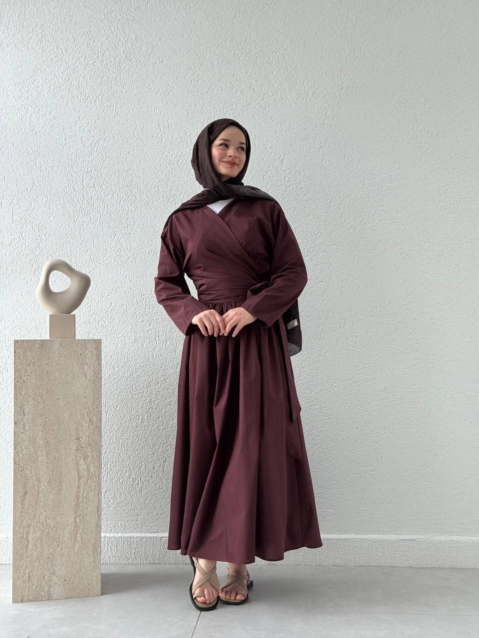 Belden Dolamalı Etekli Takım