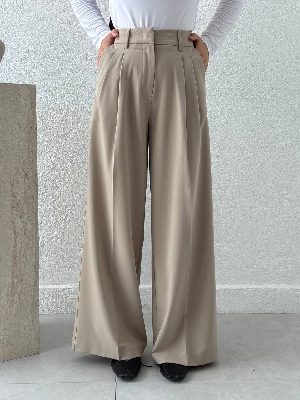 DLVN Bel Ayarlamalı Kumaş Pantolon 71606