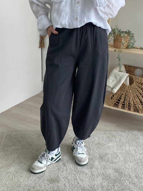 İnce Gabardin Şalvar Pantolon 4003 - Gri