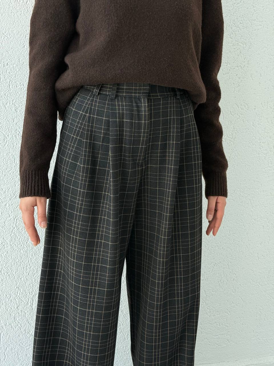 Ekose Palazzo Pantolon 1596