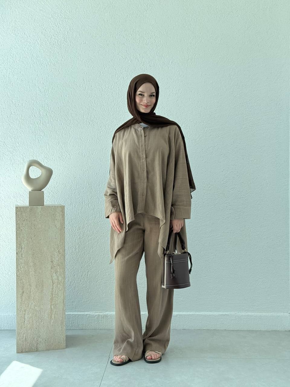 Panço Model PamukluÜ Pantolon Takım