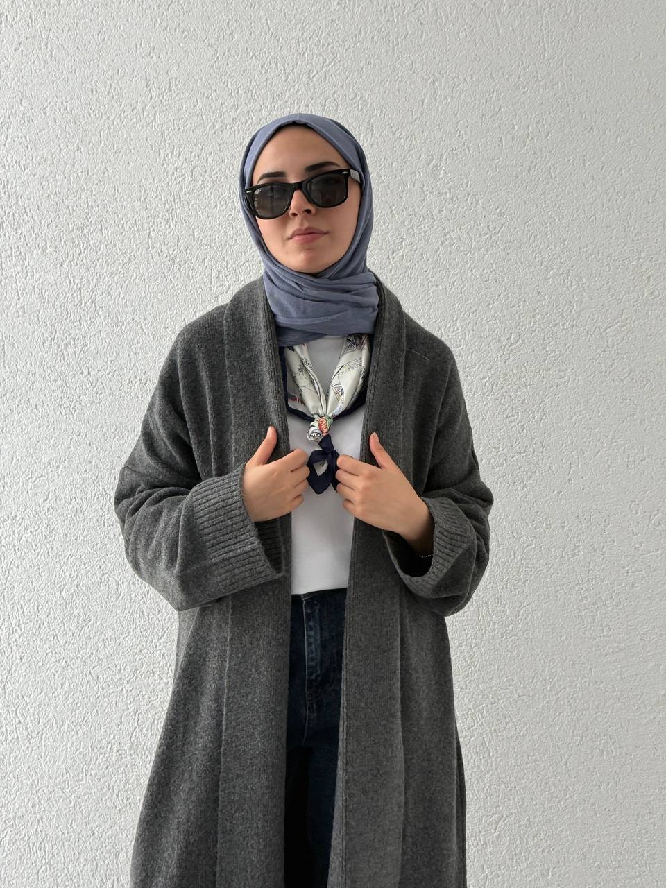 Şal Yaka Uzun Hırka 2310006